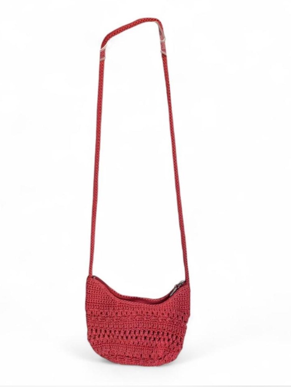 The Sak Red Crochet Crossbody Bag - Women